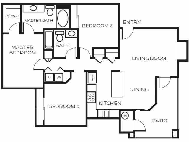 Unit 2079 1014 floor plan
